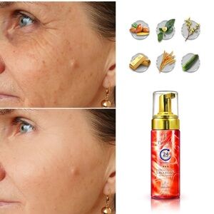 Hydrating Red Lava Foam Facial Cleanser with Collagen and Stem Cell Technology